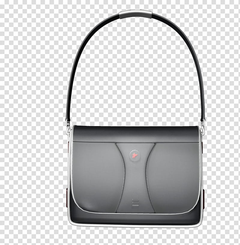 the hand bag, black and gray leather handbag transparent background PNG clipart