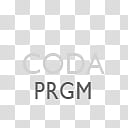 Gill Sans Text Dock Icons, Coda, white background with text overlay transparent background PNG clipart