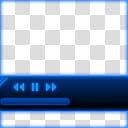 Blueminate GuiKit, rewind, pause, and forward buttons transparent background PNG clipart