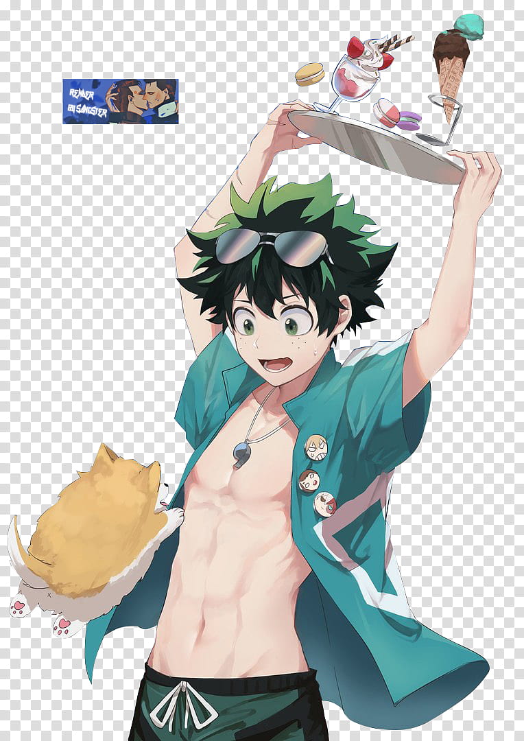 Boku no Hero Academia Midoriya Izuku render transparent background PNG clipart