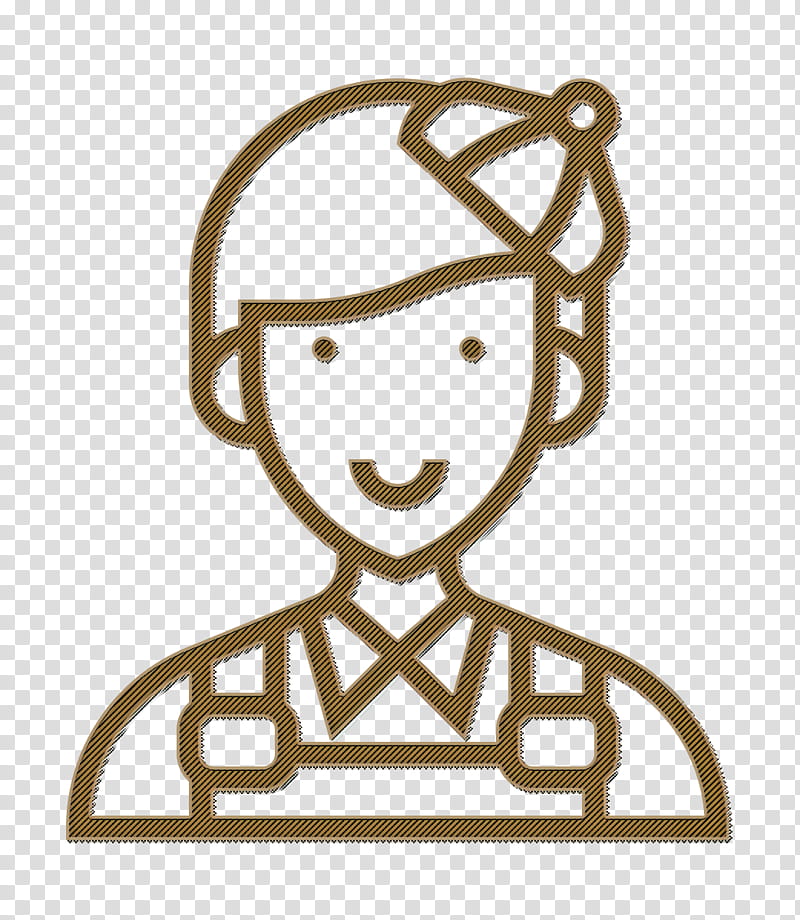 Painter icon Artist icon Careers Men icon, Line Art, Head transparent background PNG clipart