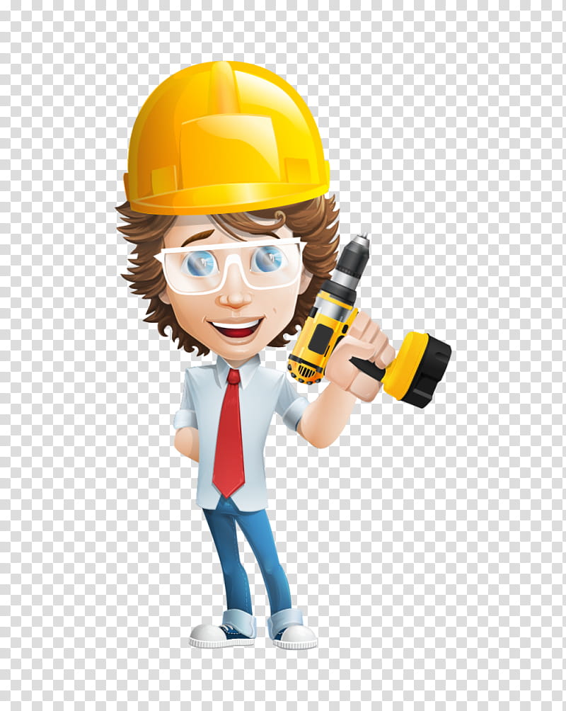 Hat, Cartoon, Drawing, Character, Model Sheet, Female, Construction Worker, Engineer transparent background PNG clipart