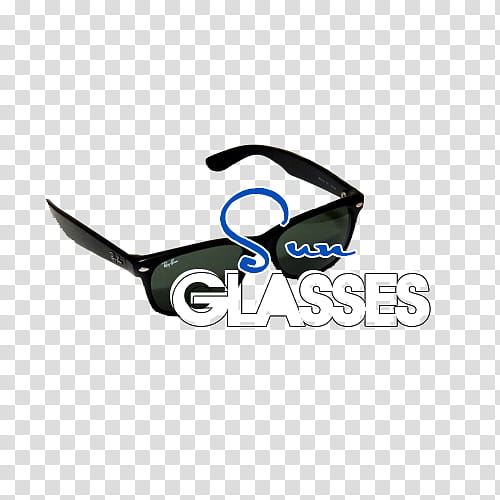 SunGlasses, black RayBan wayfarer transparent background PNG clipart