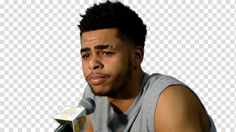 Microphone, Dangelo Russell, Basketball, Nba, Hair, Hairstyle, Forehead, Chin transparent background PNG clipart
