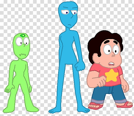 Steven and Your OCs Base , boy character beside blue and green person illustration transparent background PNG clipart