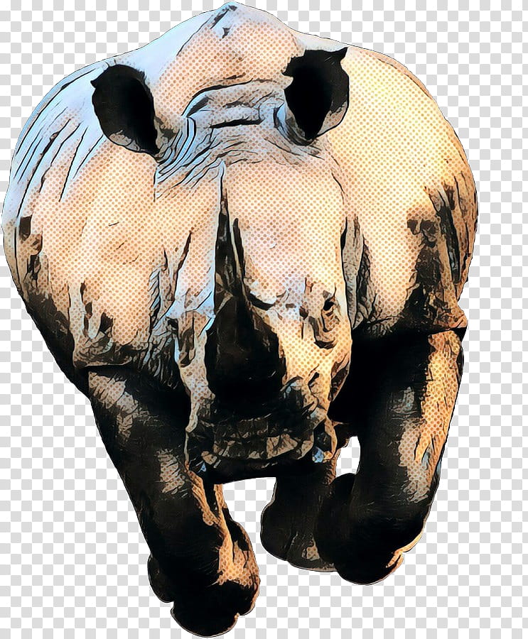 Cartoon Nature, Rhinoceros, Fauna Of Africa, Animal, Tapir, Water Buffalo, Lion, Painting transparent background PNG clipart