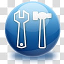 The Spherical Icon Set, configuration, hammer and wrench icon transparent background PNG clipart