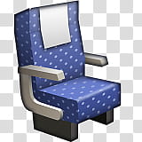 blue and gray armchair transparent background PNG clipart