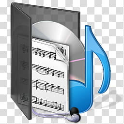 Black Vista, music folder icon transparent background PNG clipart