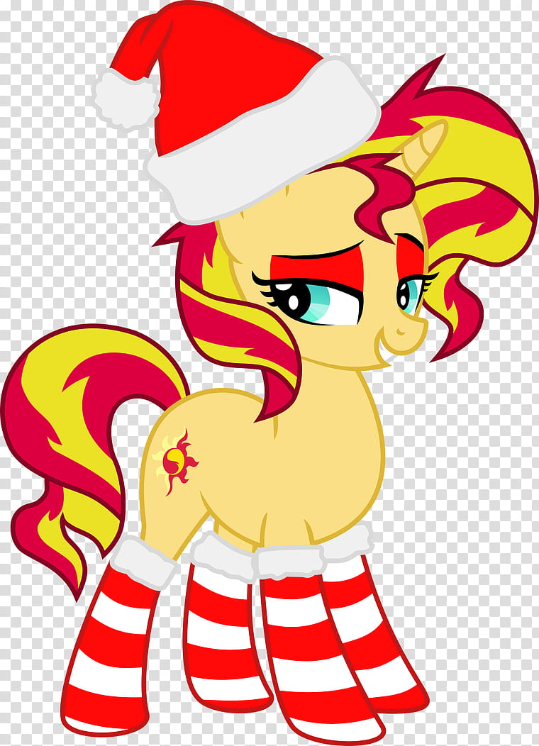 Christmas Sunset , brown My Little Pony character illustration transparent background PNG clipart