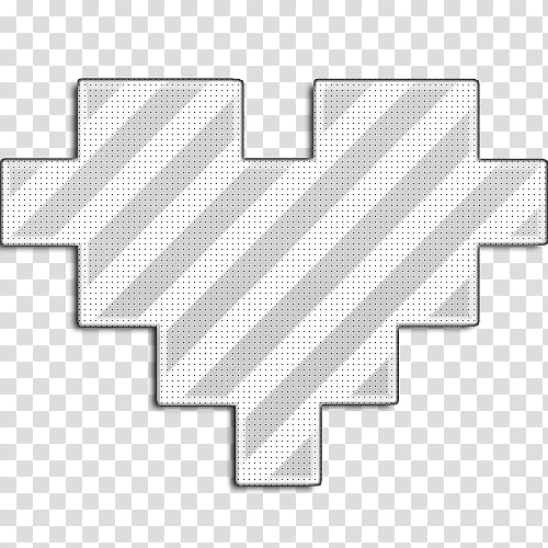 white and grey striped heart icon transparent background PNG clipart