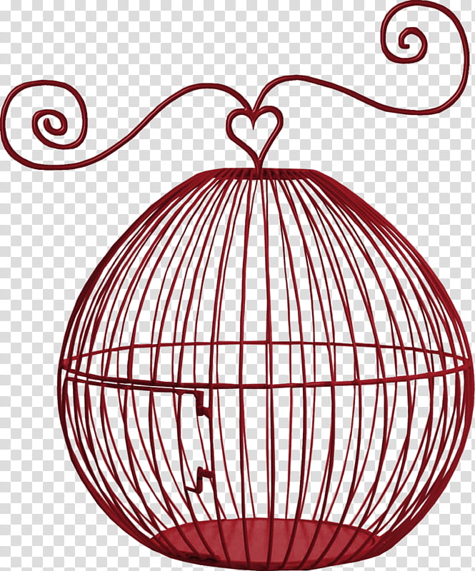 Bird Line Drawing, Birdcage, Bird Illustrations, Parrot, Animal, Cell, Cartoon, Red transparent background PNG clipart