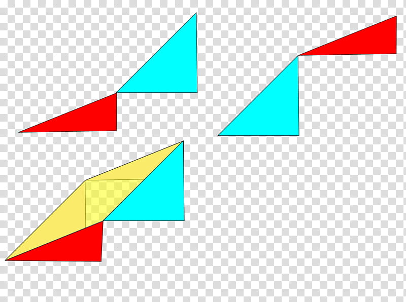 Missing square puzzle Triangle Area Paradox Mathematics, Parallelogram, Mathematical Proof, Shape, Line, Logo transparent background PNG clipart