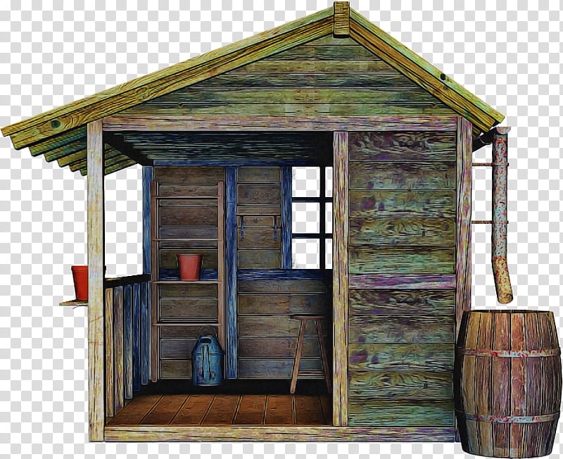 shed building log cabin shack garden buildings, Wood, Roof, Outdoor Structure, Outhouse transparent background PNG clipart
