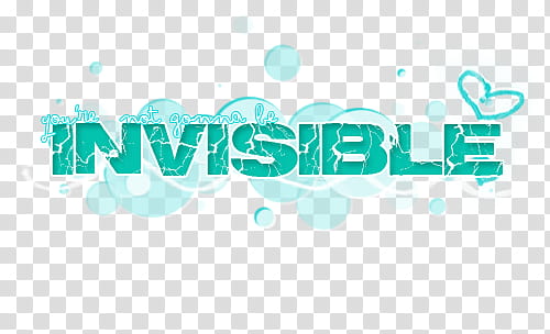 teal invisible text art transparent background PNG clipart