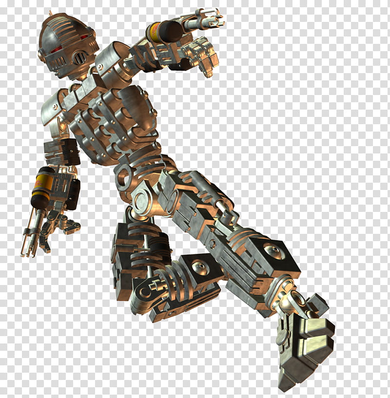 Battle Bot , gray robot with weapons illustration transparent background PNG clipart