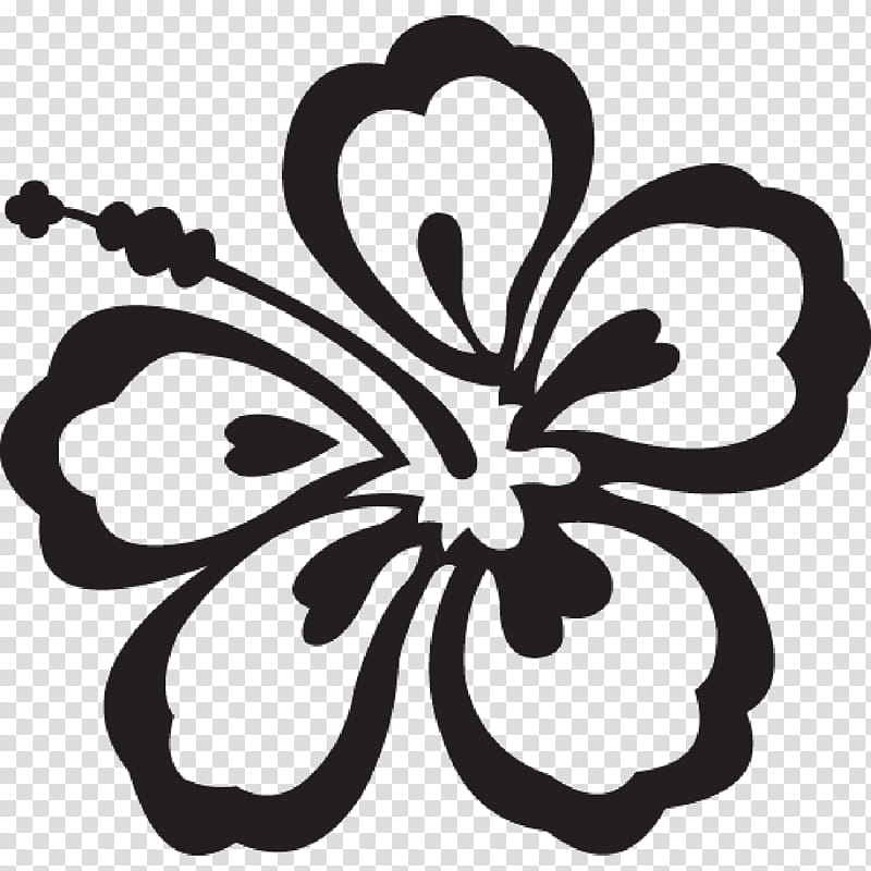 Tropical , black hibiscus flower illustration transparent background PNG clipart