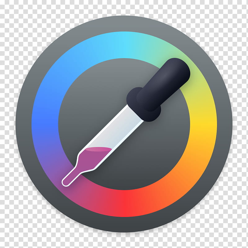 Clay OS  A macOS Icon, Digital Color Meter, black handled tube transparent background PNG clipart