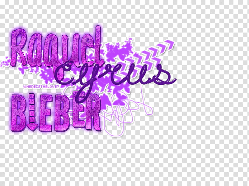 Raquel Cyrus Bieber texto pedido transparent background PNG clipart