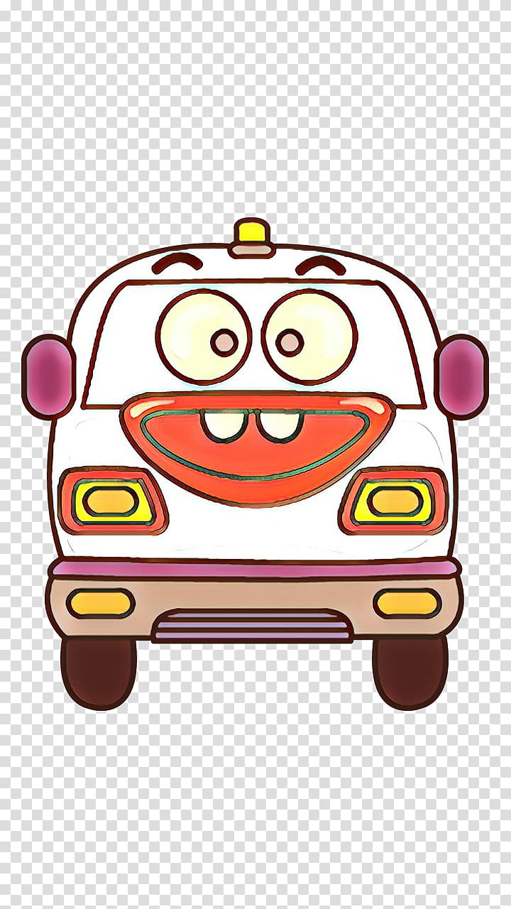 cartoon pink line smile, Cartoon, Happy, Compact Car, Vehicle transparent background PNG clipart