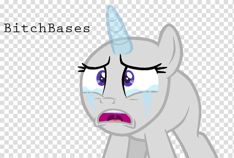 MLP Base Crying pon, gray pony character transparent background PNG clipart