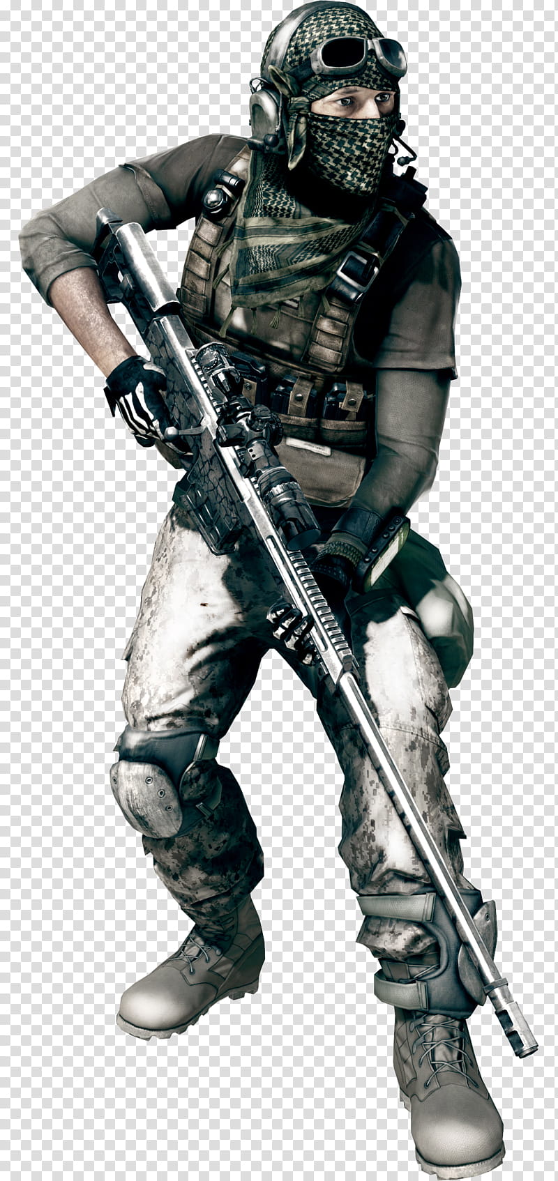 Battlefield  Soldiers rendered, CS:GO Terrorist holding rifle illustration transparent background PNG clipart