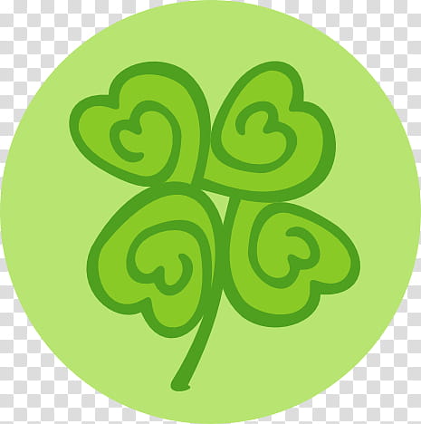Lucky squiggle clover transparent background PNG clipart