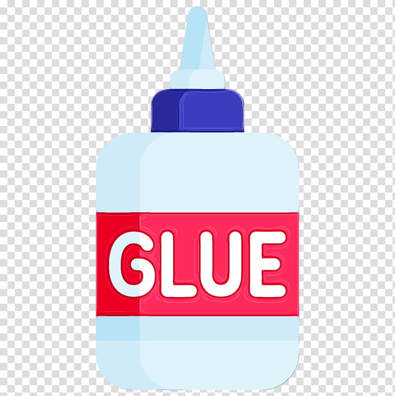 Plastic bottle, Back To School, School Supplies, Watercolor, Paint, Wet Ink, Blue, Pink transparent background PNG clipart