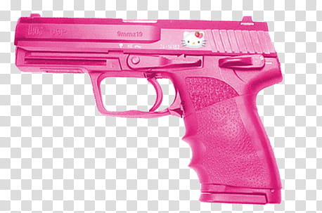 pink semi-automatic pistolc transparent background PNG clipart