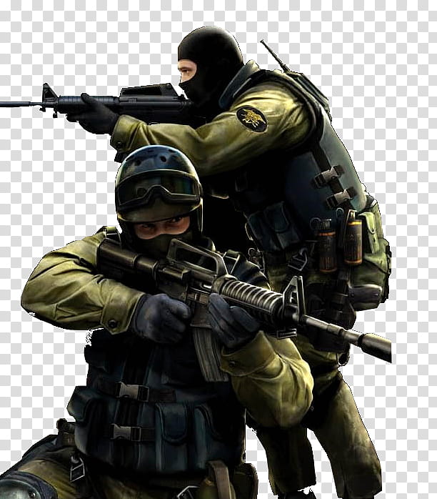 CSS Render, two soldiers pointing assault rifles illustration transparent background PNG clipart