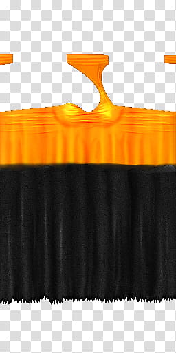 Desire Dress V, black and orange textile transparent background PNG clipart