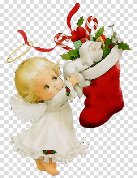 Christmas ornament, Watercolor, Paint, Wet Ink, Cut Flowers, Bouquet, Plant, Angel, Holly, Child transparent background PNG clipart