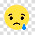FACEBOOK RECCIONES LUPISHA, Sad emoji transparent background PNG clipart