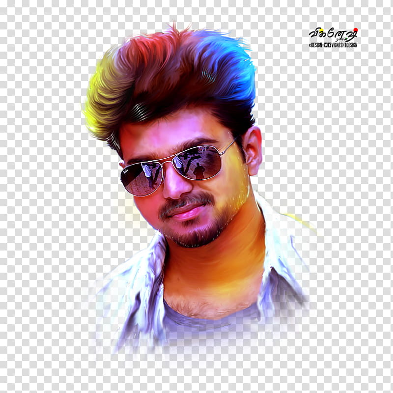 Thuppaki vijay uhd digital art transparent background PNG clipart