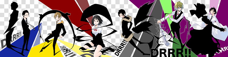 durarara iphone pages, assorted anime character transparent background PNG clipart