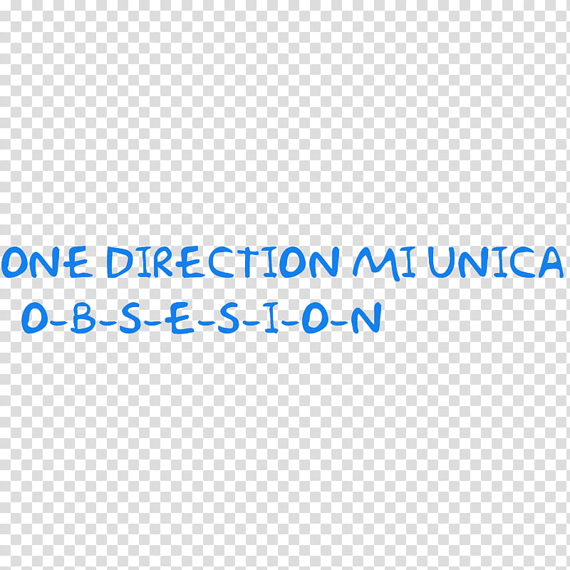 One Direction mi unica O B S E S I O N Texto transparent background PNG clipart