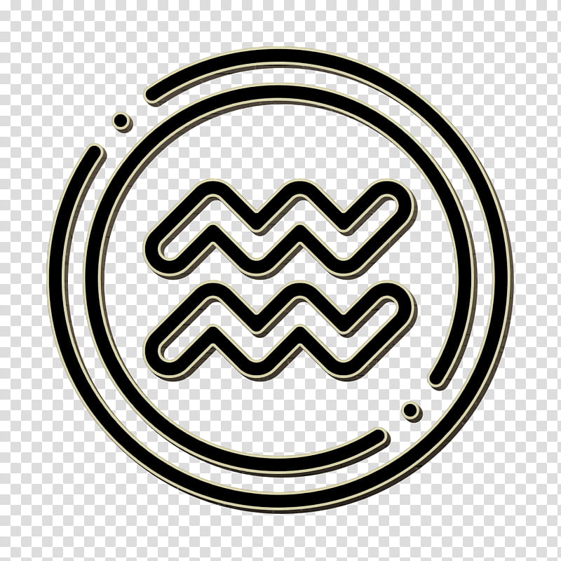 Aquarius icon Esoteric icon, Symbol, Emblem, Circle, Logo transparent background PNG clipart