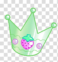 Crowns, green and purple strawberry print crown transparent background PNG clipart