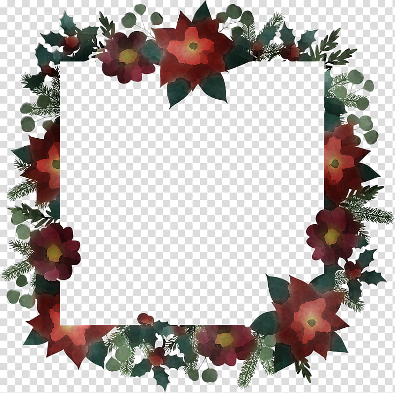 Christmas decoration, Leaf, Holly, Plant, Wreath, Interior Design, Frame, Flower transparent background PNG clipart