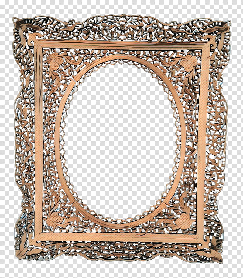 Vintage Retro Frame, Pop Art, Drawing, Wood, Frames, Wood Carving, , Mirror transparent background PNG clipart