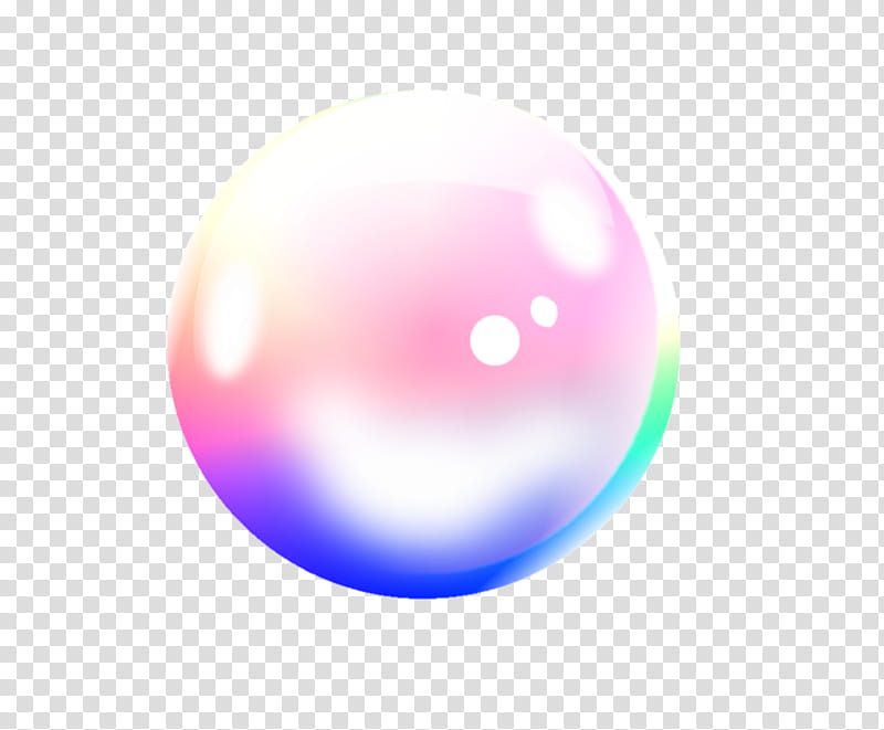 Bubble, pink and multicolored ball illustration transparent background PNG clipart
