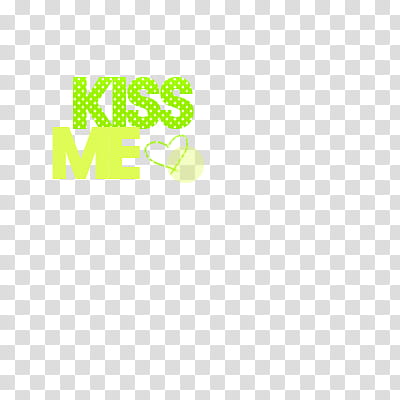text, green kiss me text transparent background PNG clipart