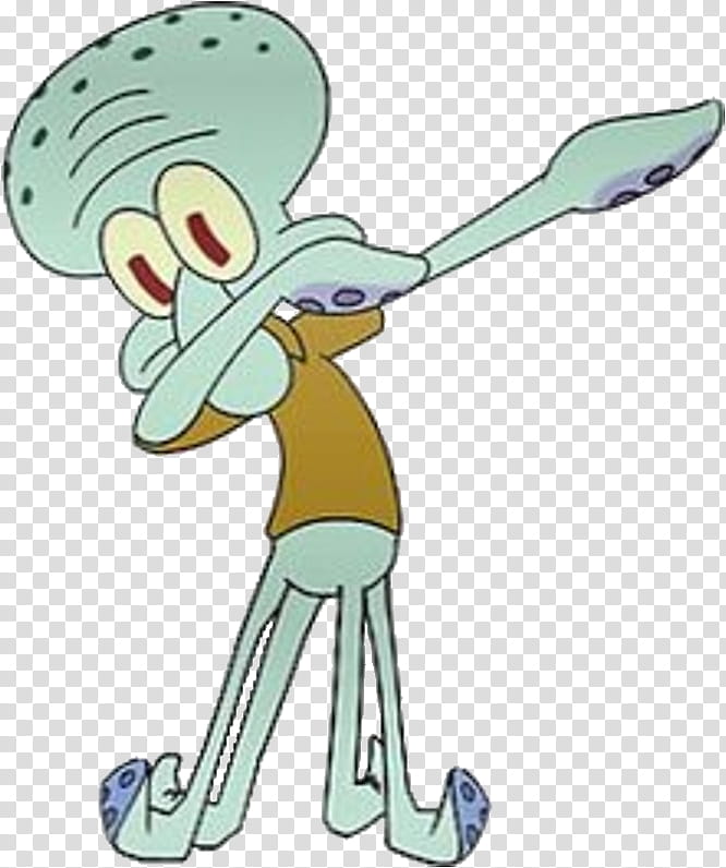 SpongeBob SquarePants Squidward Dabbing transparent background PNG ...