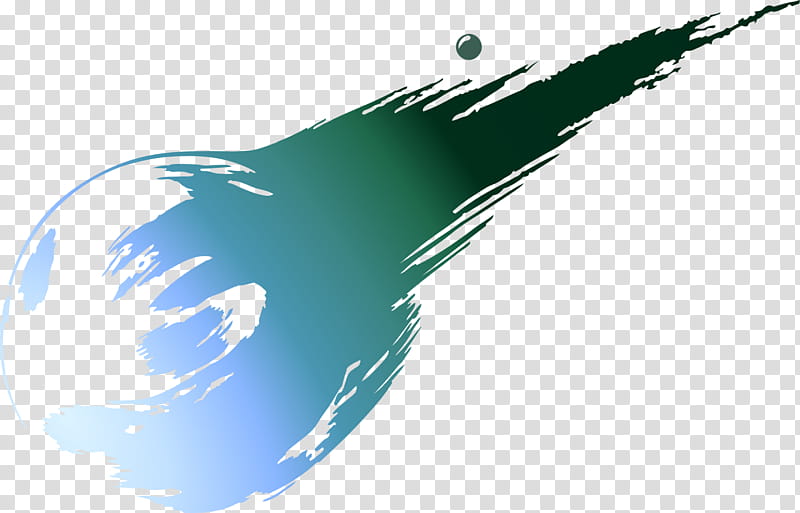 Final Fantasy VII logo, green and gray color transparent background PNG clipart