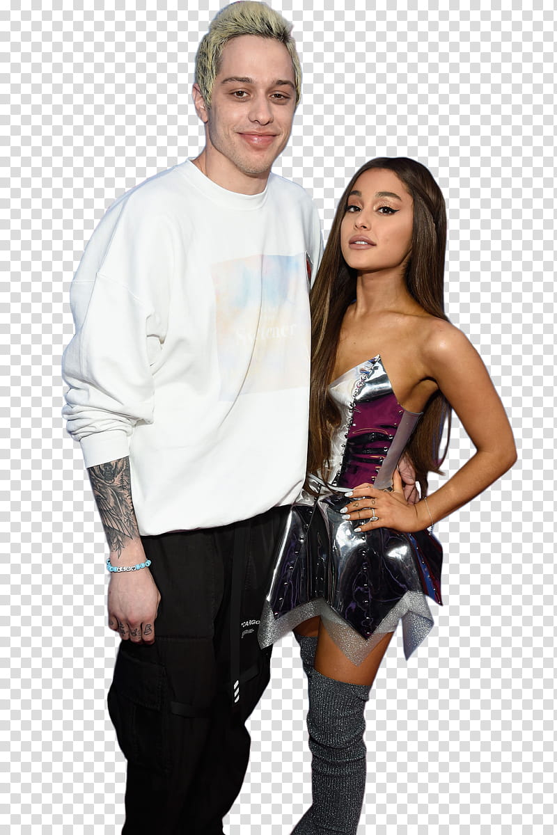 Ariana Grande y Pete Davidson transparent background PNG clipart