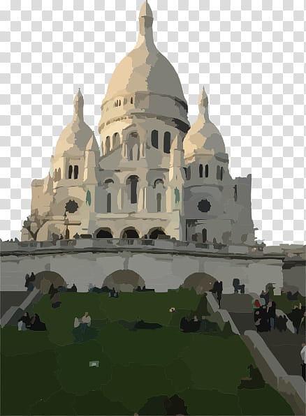 Church, Place Du Tertre, Montmartre, Basilica, Cathedral, Architecture, Paris, Landmark transparent background PNG clipart