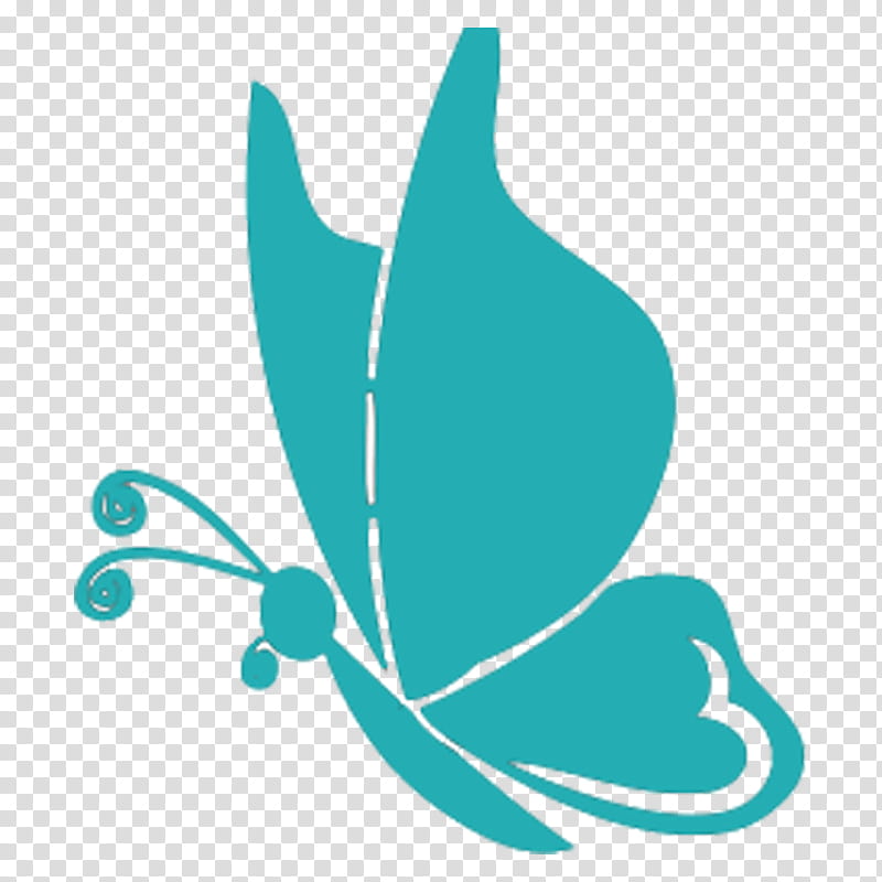 Butterfly Silhouette, Encapsulated PostScript, Creative Market, Computer Icons, Cartoon, Aqua, Turquoise, Leaf transparent background PNG clipart