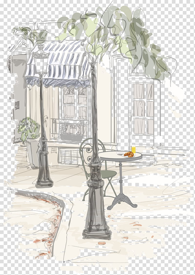 Paint, Breakfast, Montmartre, Hotel, Restaurant, Drawing, Paris, Structure transparent background PNG clipart