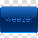 Verglas Icon Set  Oxygen, Weezer, blue Weezer text transparent background PNG clipart