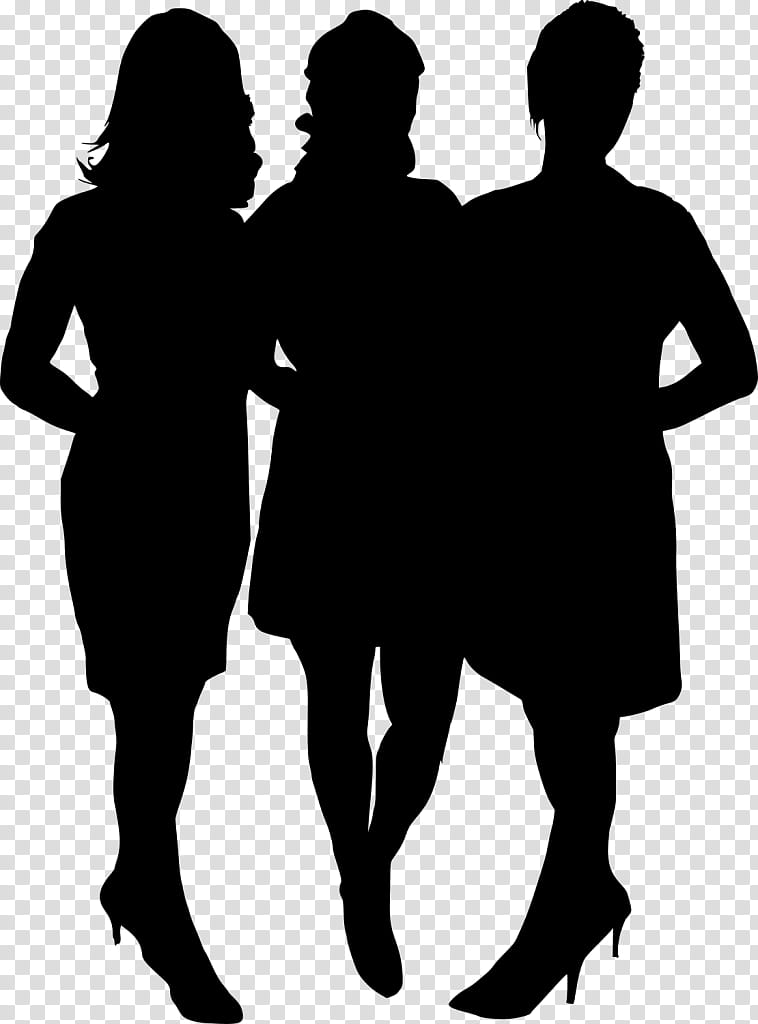Woman, Silhouette, Girl, Dance, Female, Girl Group, Human, Gesture transparent background PNG clipart